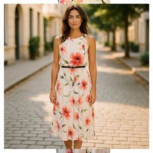 Tommy Hilfiger Orange: Pink Sleeveless Sundress